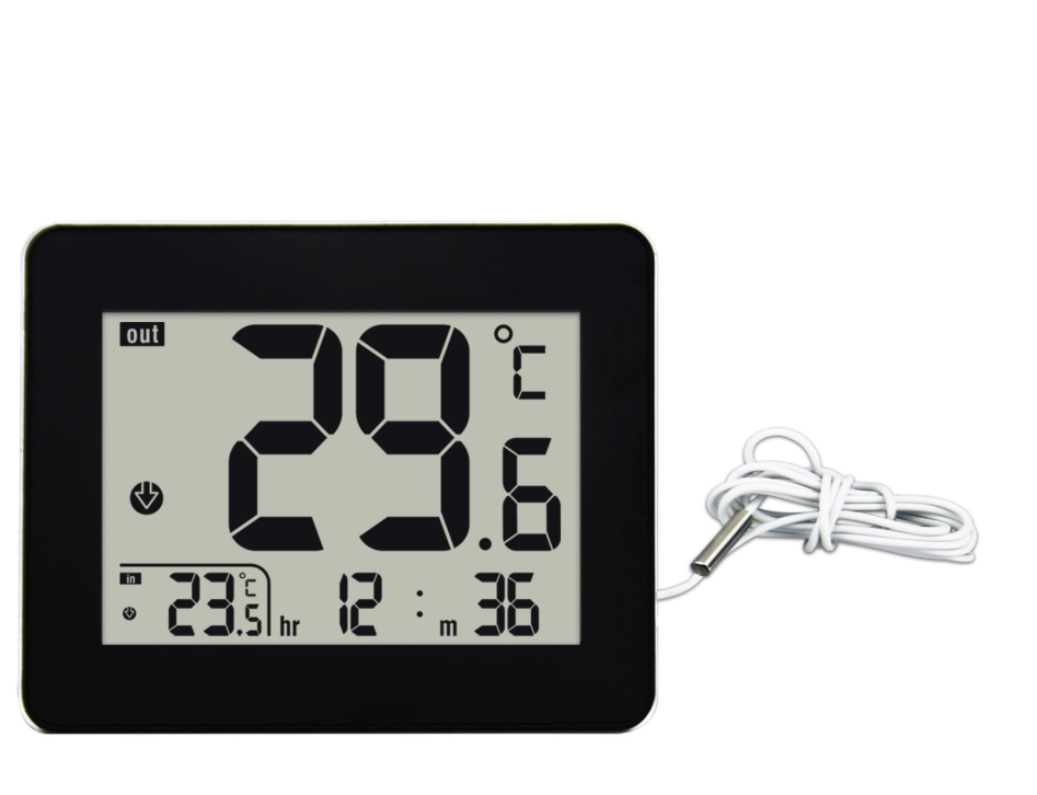 JM-H315 Max-Mini Thin temperature and humidity for fishing tank swimming pool indoor and outdoor LCD high-definition digital display clock