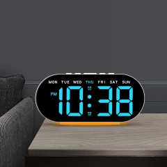 YD-GH9003 USB Modern Neon With USB Led Desk Clock Smart Digital Table Clocks Hotel Bedroom Digital Alarm Clock