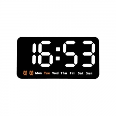 YD-6638 Digital Large Display Led Digital Wall Clock Brightness Adjustable Voice Control Display Temperature Desktop Alarm Clock
