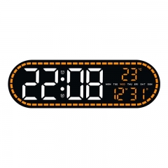 YD-GH9009 Simple Geometric Style Multi-function LED Electronic Decorative Clock for Guest Restaurants and Bedrooms Use