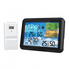 YJ-5087WIFI WiFi Weather Station Indoor/Outdoor Thermometer Home Weather Thermometer with APP Control Color Display Digital Weather Forecast