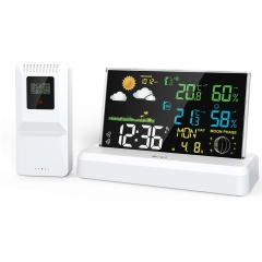 YJ-5112 Wireless Professional Weather Station With VA Full Color Display Screen