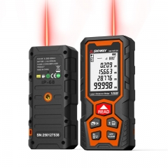 Sndway SW-WR50 50m Laser Distance Measure Handheld Tools with Rangefinder Ip68 Waterproof M/ft/in Sw--wr LCD Rechargeable Distance Meter