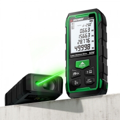 Sndway SW-GT100 100m Green Outdoor Rangefinder 50m Magnetic Force Oem Laser Distance Meter for Measuring Height