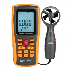 BENETECH GM8902 Air Flow Anemometer Handheld Digital Anemometer Wind Speed Sensor Temperature Measurement (-10~45) 0.1m/s Resolution ABS Material 4