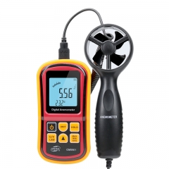 BENETECH GM8901 Air Flow Anemometer Handheld Digital Anemometer Wind Speed Sensor Temperature Measurement (-10~45) 0.1m/s Resolution ABS Material 4