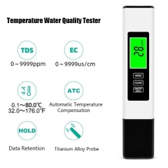TPH01648 TDS METER 3 in 1 LCD Digital TDS EC PPM Meter Water Quality Tester Pen for Aquarium Pool Home Drinking Monitor