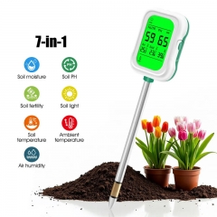 YY-1066L 7 in 1 Fertility PH Moisture Light Ambient Temperature air Humidity Soil Detector Model Multi-function Soil Analysis Meter