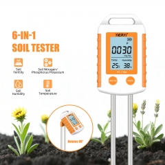YY-1104 Professional 6-in-1 Soil NPK Fertility Tester with LCD Display for Farm Greenhouse Lawn Planting
