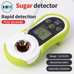 SCM-1000 0-55% Brix Digital Sugar Refractometer Range Fruit Juice Sugar Meter Automatic TEMP