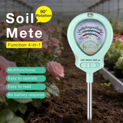 SPH094 4 in 1 Portable Soil PH Humidity Fertility Light Tester Single Needle Type Garden Farm Soil Meter Tester