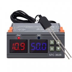 High Precision STC-3029 DC12V/DC24V/AC110-220V Soil Moisture Controller Digital Relay Display Humidity Meter With Soil Sensor Digital temperature controller