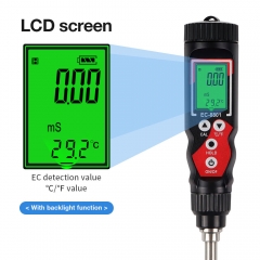 Portable 2 in 1 EC Temp Soil Detector EC-8801 Soil Tester Soil Meter Tester Test for Garden Farm Lawn Indoor & Outdoor