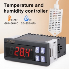 ZL-7801A 100-240VAC Two 16A Outputs Temperature Humidity Controller 100-240Vac Thermostat Hygrostat With Timer Outputs for Egg Tray