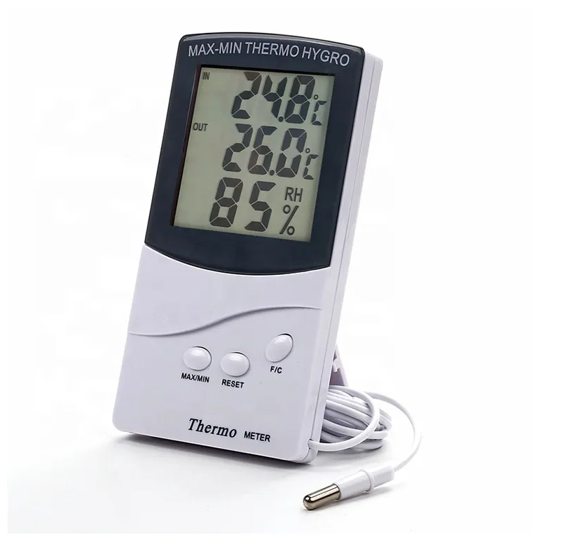 TA318 Digital LCD Thermometer Electronic Hygrometer Humidity Temperature Meter Indoor Outdoor Weather Station Sensor