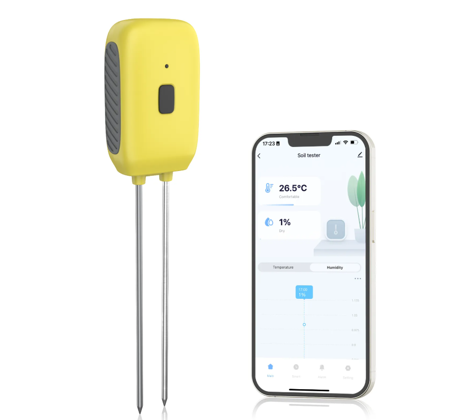 SGS08Z Wireless Soil Sensor with stainless steel Probe ZigbeeWifi Home Tester Smart Tool Utensil Tool Tool Meter Soil Meter