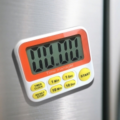 PS-395 Minisquare Digital Timer Clock Eco-Friendly Kitchen Timer with Magnet Plastic Minimalist Novelty Design