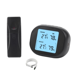 SN019 High Accuracy Thermo Hygrometer Gauge Back LCD Magnet Temperature Instruments Humidity Sensors for Household Use Warehouses Wine