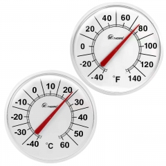 KT-X7 -40~60°C Barn Thermometer Wall Mount Barn Dial Gauge for Household No Battery Required Plastic Housing