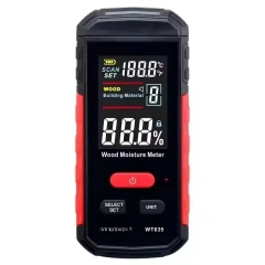 WT635 Digital High-Performance Wood Moisture Meter ABS with 8 Adjustable Gears Data Hold Function Large LCD Scanner China Made