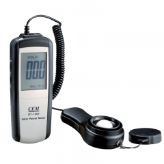 DT-1307 Handheld Solar Power Meter Digital Irradiance Meter 2000 W/m2 634 BTU / (ft2 H) Measuring Range Black/White