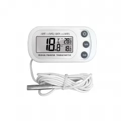 CX-1009S Max/Min Record Probe Thermometer for Fridge Digital Refrigerator Thermometer,Freeze Thermometer with Sensing Line