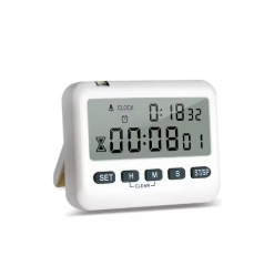 JS-202 Timer Clock Vibration Alter Volume Adjustable Chronoscope Warning LED Calculagraph Multi Function Timepiece