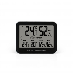 SH-019 Wireless Digital Thermometer Hygrometer Memory Record Max/Min Temperature Clear LCD Display Home Use Indoor
