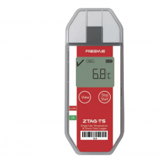 ZTAG-TS -30°C ～ 70°C(-22°F ～158°F) 17280 Recorder 60 day Single-Use Temperature & (200 Recorder) Shock Data Logger OEM Alarm function