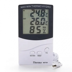 TA368 Indoor Digital Temperature Humidity Meter with Clock Display 0~+50C
