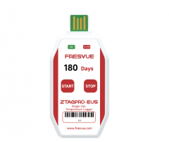 ZTAGPRO-EUS -30°C-70°C 2500 Recorder Single-Use Temperature Data Logger