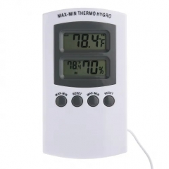 TH012 Display Indoor and Outdoor Thermometer Hygrometer With Probe Sensor