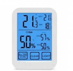 TH031 New Touch Screen Hygro-Thermometer Large Screen Electronic Temperature Meter Back-light Temperature Measurement Instrument