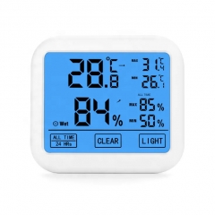 TH034 Indoor Touch Screen Hygrometer Wall Magnet Thermo Hygrometer Digital Thermometer