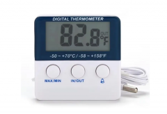 TH022 Industrial Freezer Thermometer Household Fridge Thermometer with Temperature Alarm and Max min Thermometer