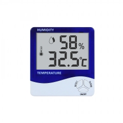 SH-049 Digital Thermometer Hygrometer LCD Display Battery Powered Indoor Temperature Humidity Monitor ABS Material Model SH-049 for